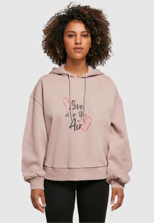 Produktbild Merchcode Ladies Valentines Day - Love is in the Air Organic Oversized Hoody - 113445 (M)