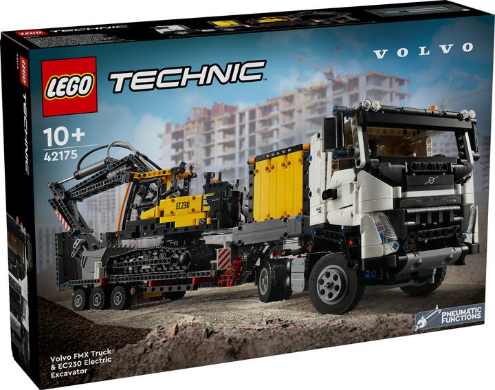 Produktbild LEGO Volvo FMX LKW mit EC230 Electric Raupenbagger (42175, LEGO Technic)