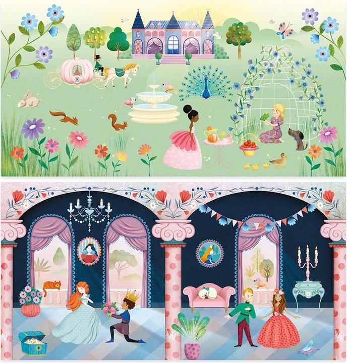 Image du produit Djeco Histoires avec autocollants La vie au château