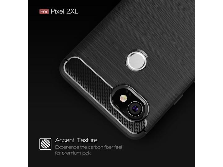 Immagine prodotto Screenguard Google Pixel 2 XL Cover Carbon Brushed Soft TPU (Google Pixel 2 XL)