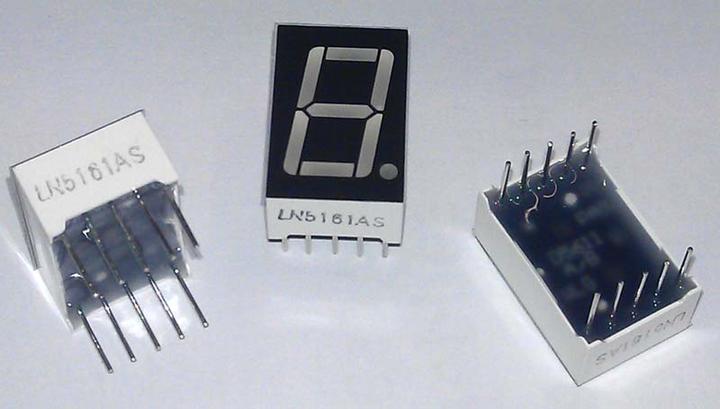 Produktbild OEM 7-Segment Display Rot Com. Cathode 1 Zeichen 14mm (Elektronikkit)