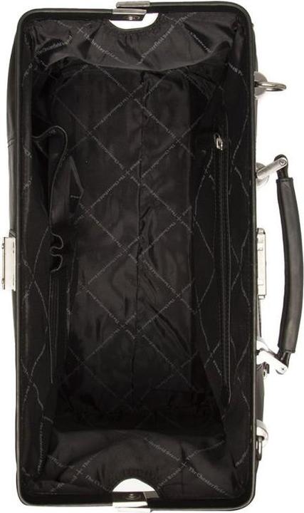 Produktbild The Vegan Cow Chesterfield Brand Leren Weekendtas Zwart Texel (22.90 l)