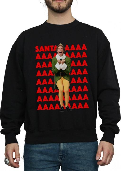 Elf Buddy Santa Scream Sweatshirt
