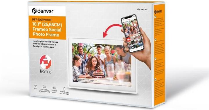 Productafbeelding Denver Frameo PFF-1021 (Wit) (10.10", 1280 x 800 pixels)