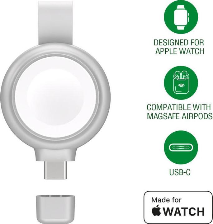 Image du produit 4smarts Chargeur rapide MFi pour Apple Watch argenté