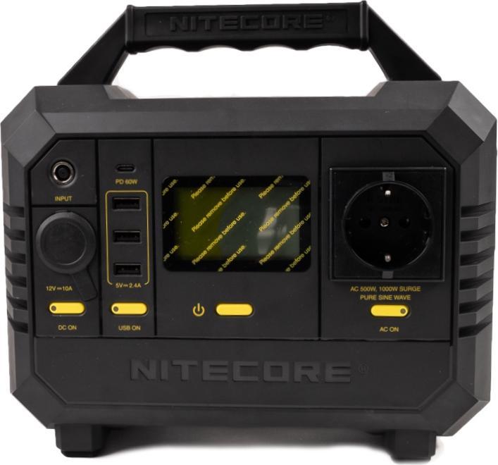 Actual product image Nitecore NES500 tragbares Stromaggregat fÃ¼r draussen (518 Wh)