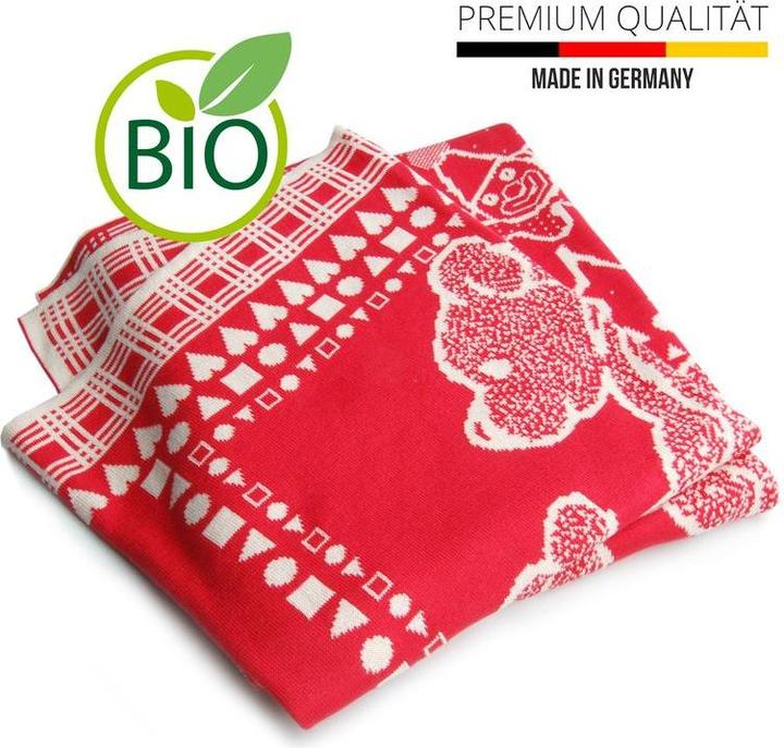 Actual product image Sonnenstrick Baby Blanket Crawling Blanket Kids Blanket Cotton Blanket Cuddle Blanket (140 x 110 cm)