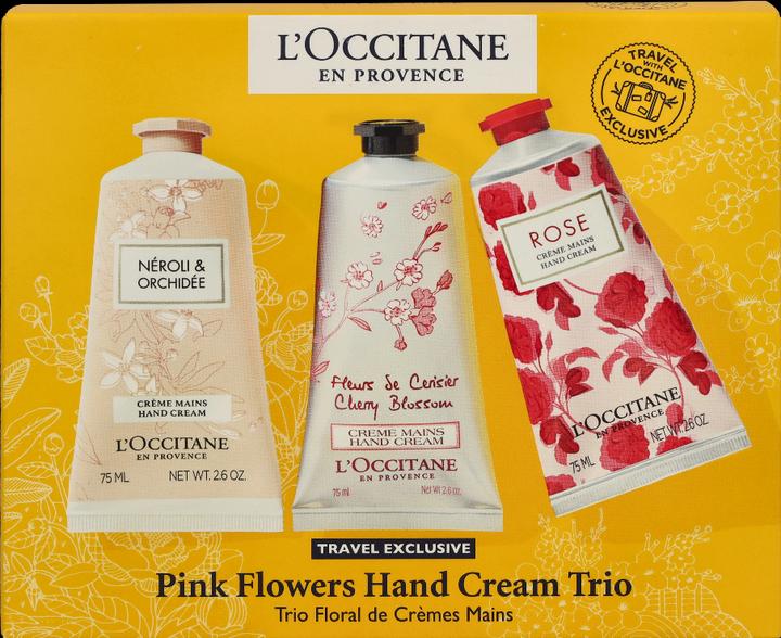 Image du produit L'Occitane Trio de crèmes pour les mains Pink Flowers (225 ml)