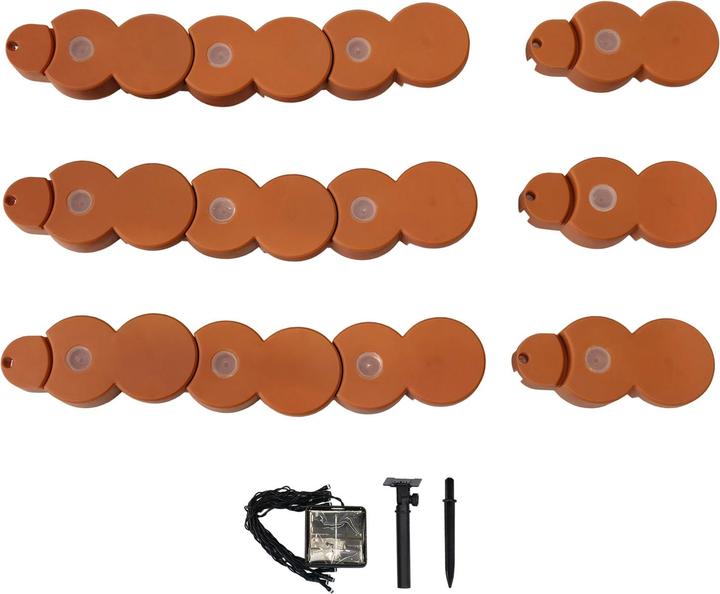 Produktbild HTI-Living Beeteinfassung Länge 190 cm mit Solar-Lichterkette (192 cm)