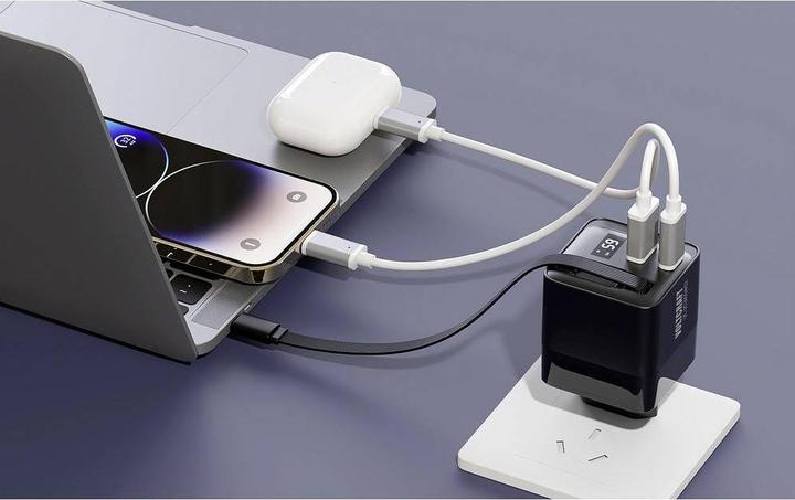 Actual product image Voltcraft UC-2C1A65W02 USB-Ladegerät Ausgangsstrom (max.) 3 A USB-C®, USB-A An (65 W)