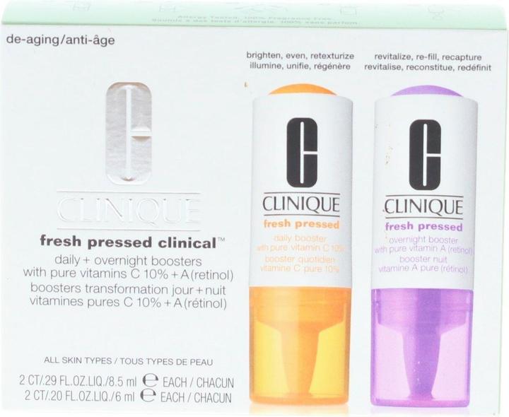 Image du produit Clinique Fresh Pressed - Les boosters quotidiens et nocturnes sont prêts (Set soin du visage)