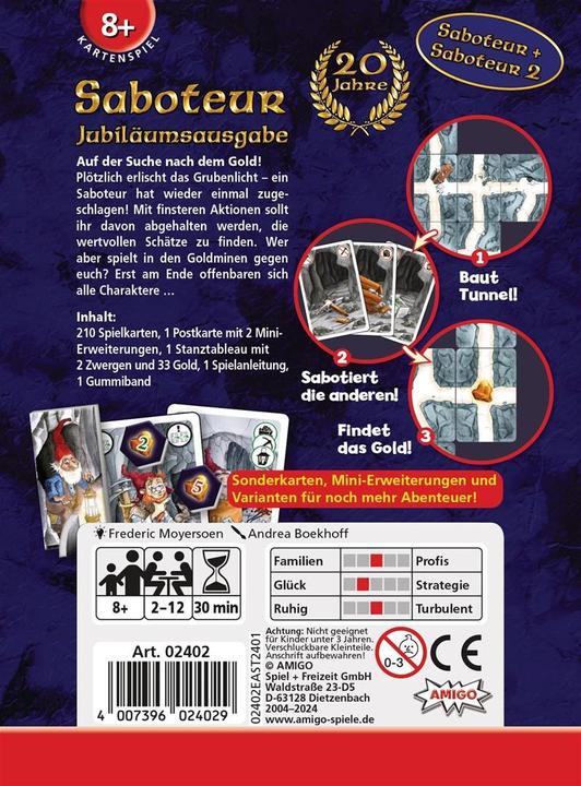 Produktbild Amigo Saboteur 20 Jahre-Edition (Deutsch)