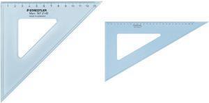 Image du produit Staedtler Triangle à dessin Mars, 45 degrés, hypoténuse : 320 mm en plexiglas, avec arête pour l'encre de (310 mm)