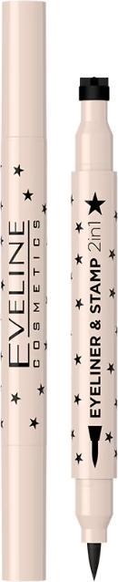 Actual product image Eveline Eyeliner & Stamp Pen 2In1 02 Star (02 Gwiazda)