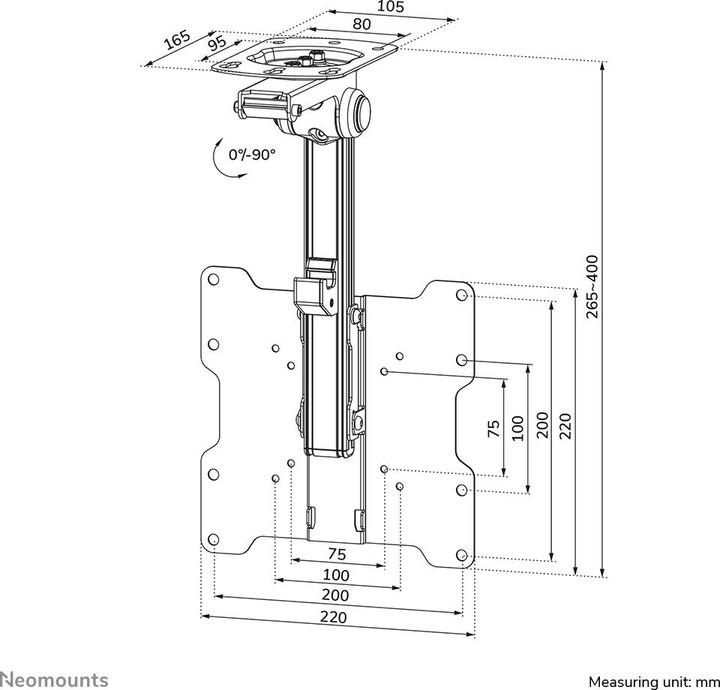 Produktbild Neomounts Fpma-C020black (Wand, 40", 150 kg)