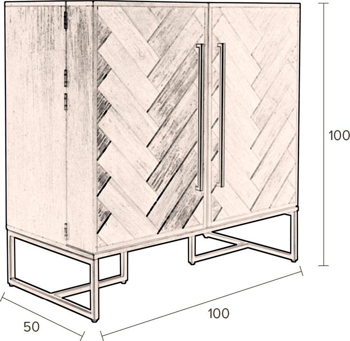 Dutchbone Classe (100 x 50 x 100 cm)