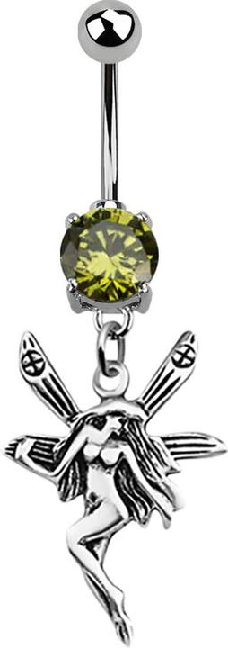 Immagine prodotto Star Piercing Banana in argento con ciondolo a forma di fata oliva (senza ottone)