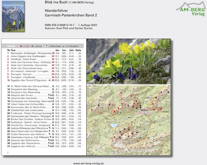 Actual product image Wanderführer Garmisch-Partenkirchen Band 2 (German, Lady Plott, Günter Durner, 2021)