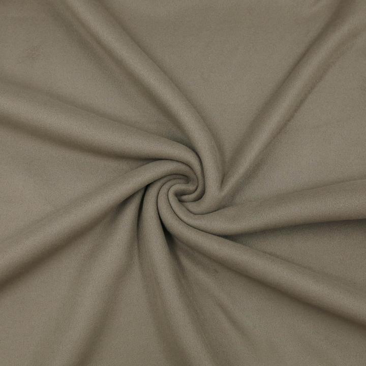 Actual product image Stoffrestposten Premium fleece - Dark brown-green - Minimum quantity: 1 metre
