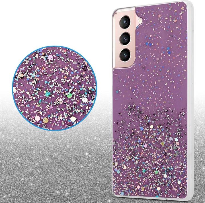 Actual product image Cadorabo TPU cover sparkling glitter (Samsung Galaxy S21 5G)