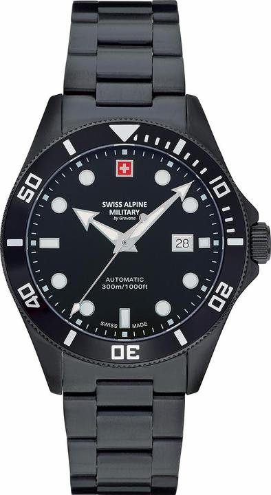 Immagine prodotto Swiss Alpine Military 7095.2177 Diver Automatic 44mm 30ATM (Fatto in Svizzera, 44 mm)