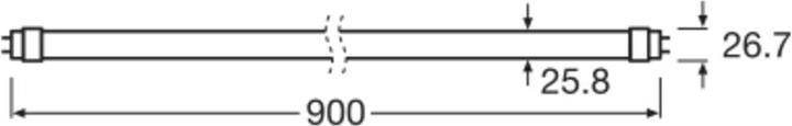 Produktbild Osram LED TUBE T8 EM BIO-LUMILUX 900 mm 10W 965 (G13, 10 W, 1200 lm, 1 x, E)