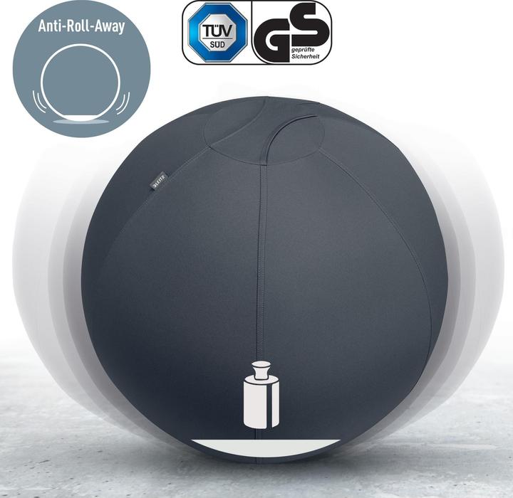 Productafbeelding Leitz Zitbal Active Ø 65cm fluweelgrijs (65 cm)