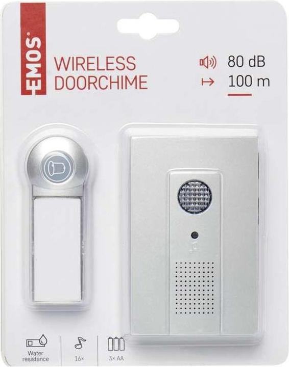 Produktbild Emos Drahtlose Türklingel 98105 (Funk)