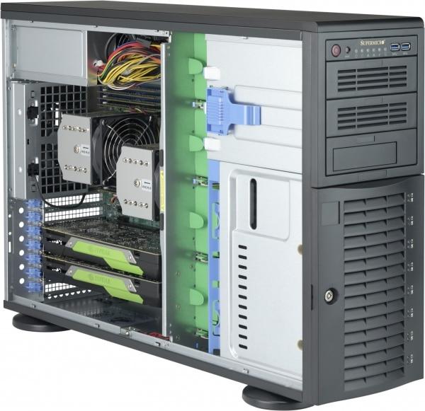 Produktbild Supermicro Black 4U Tower SC743AC SQ