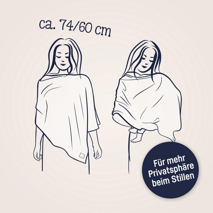 Julius Zöllner Copertina in mussola per l'allattamento in denim (18 cm, 47 cm)