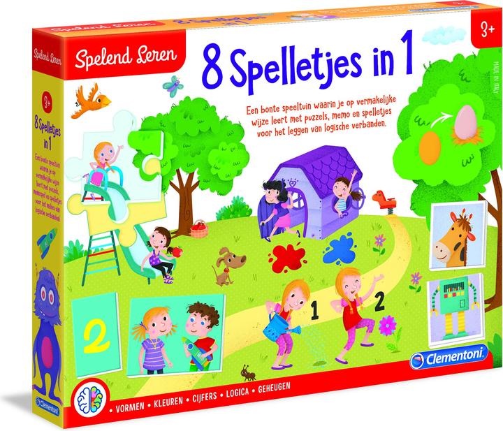 Clementoni joue à apprendre - 8 jeux en 1 (Anglais)