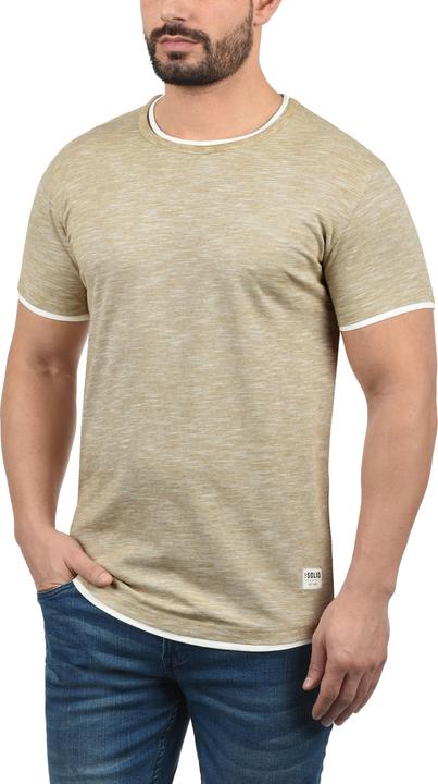 Immagine prodotto Solid Rigos T-Shirt A Maniche Corte Maglietta Da Uomo Con Girocollo In Cotone 100% (L)