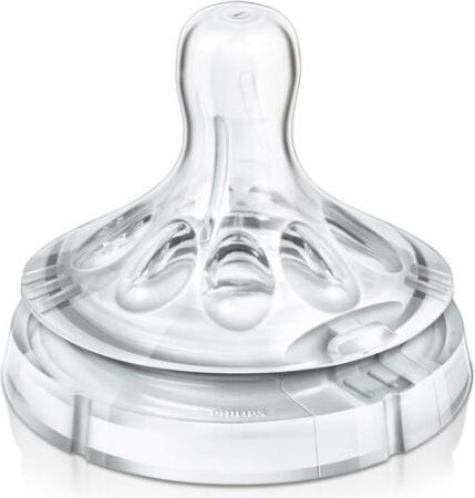 Actual product image Philips Avent Natural Nipple Slow Flow Scf65227 1m 2 units
