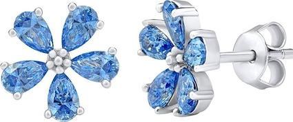Silvego Silver earrings with Swarovski ALEXANDRIA MW13891A