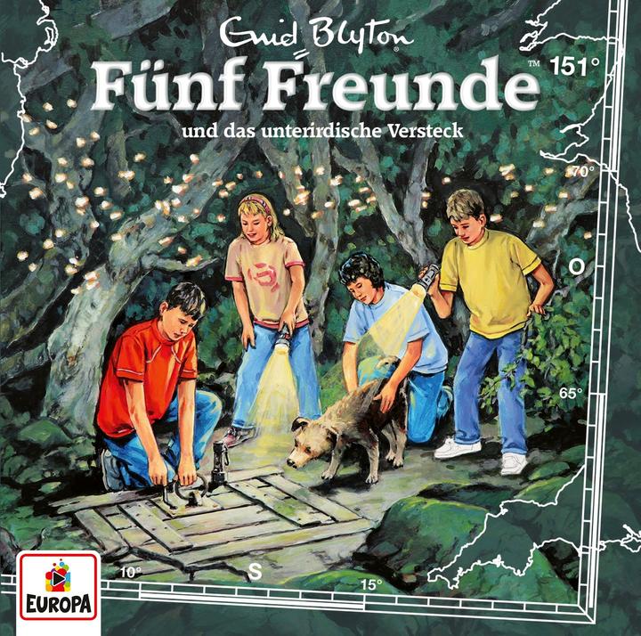 Actual product image Five Friends 151 - and the Underground Hideout (Enid, Blyton, German)