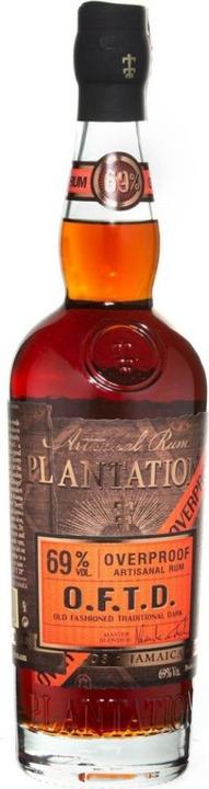 Actual product image Plantation Overproof O.F.T.D. 69% Vol. 1l