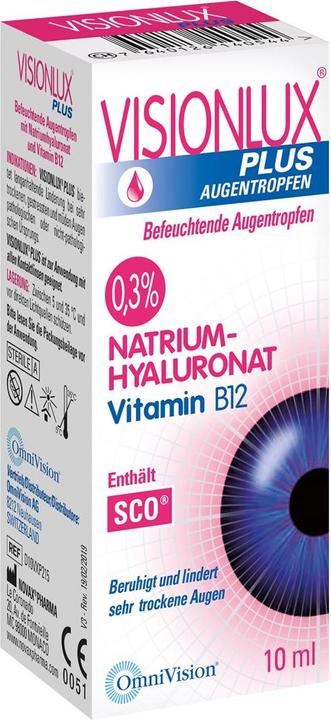 Image du produit OmniVision Gouttes oculaires Visionlux Plus (10 ml, 10 ml)