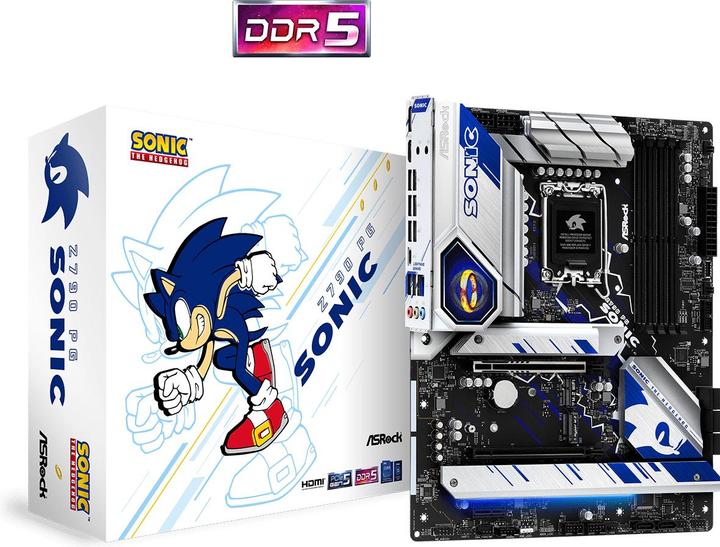 Productafbeelding AsRock Z790 Phantom Gaming Sonic (LGA 1700, Intel Z790, ATX)