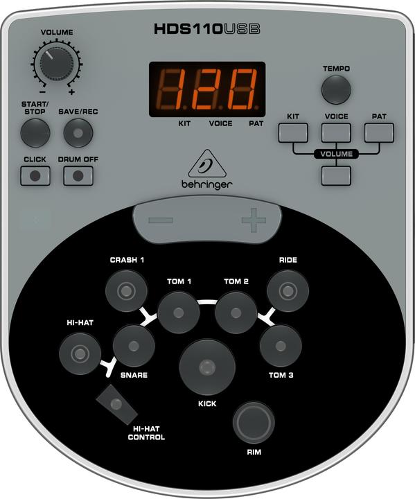Productafbeelding Behringer XD8USB digitaal drumstel (Elektronische batterij)