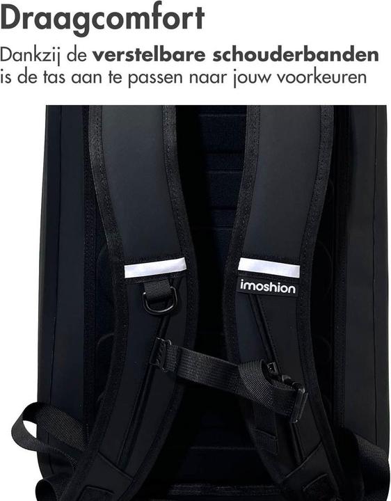 Actual product image iMoshion Air-Tight Waterdichte Rugzak - Medium - 16 L - Waterproof Rugtas - Zwart (16 l)