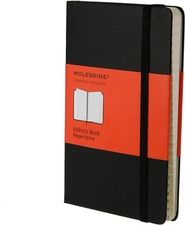 Image du produit Moleskine Carnet d'adresses doublé, couverture rigide (A6, À rayures, Couverture rigide)