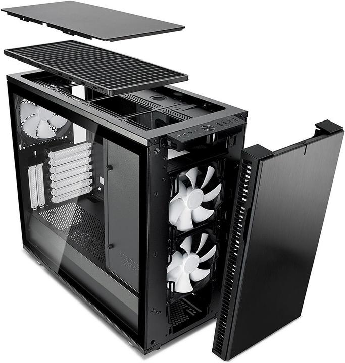 Produktbild Fractal Define R6 USB-C - Black TG (ATX, mATX, Mini-ITX, E-ATX)