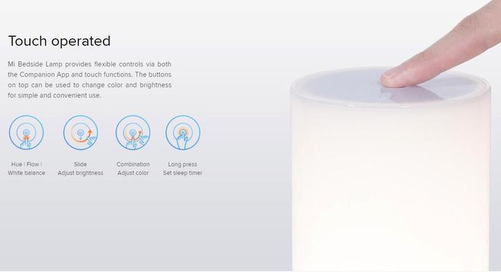 Actual product image Xiaomi Mi Bedside Lamp (300 lm)