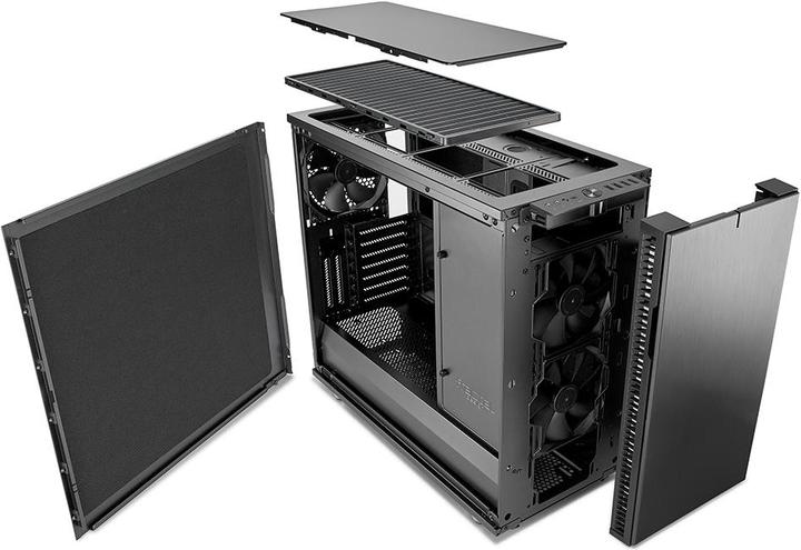 Actual product image Fractal Define R6 USB-C - Gunmetal (ATX, mATX, Mini-ITX, E-ATX)