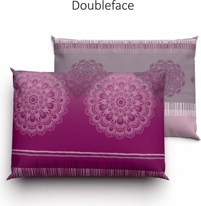 Immagine prodotto Lotus Bettwaren Biancheria da letto in raso Alize berry (Set di biancheria da letto, 50 x 70 cm)