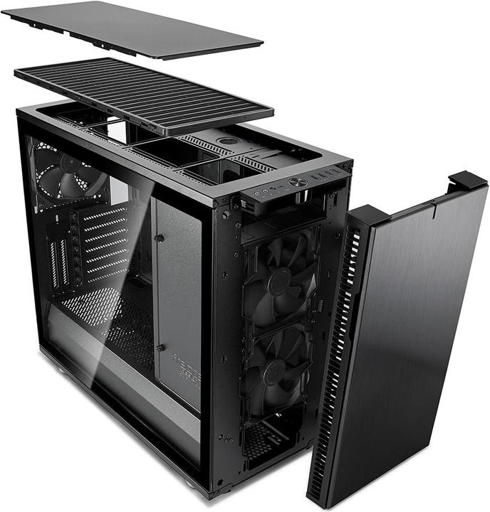 Produktbild Fractal Define R6 USB-C - Blackout TG (ATX, mATX, Mini-ITX, E-ATX)