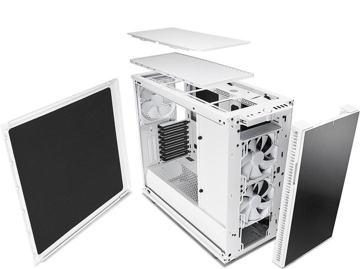 Produktbild Fractal Define R6 USB-C - White (ATX, mATX, Mini-ITX, E-ATX)