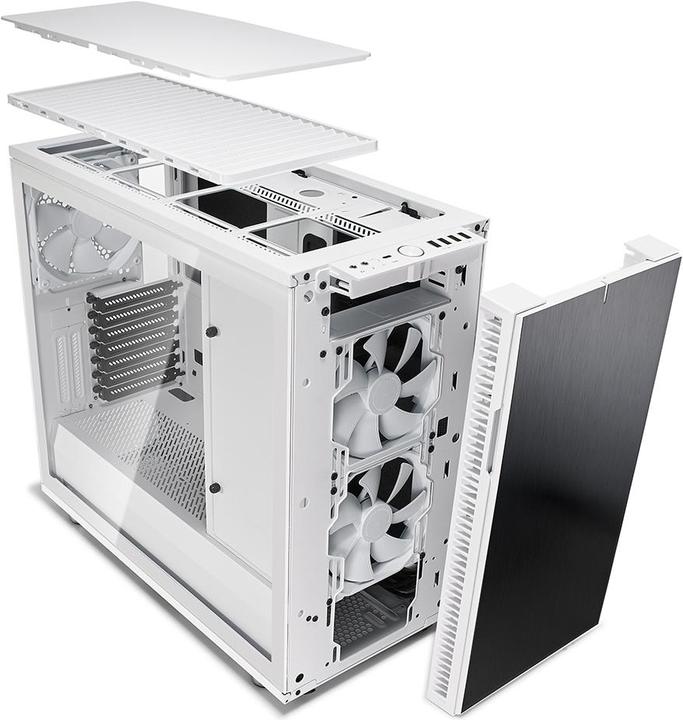 Actual product image Fractal Define R6 USB-C - White TG (ATX, mATX, Mini-ITX, E-ATX)