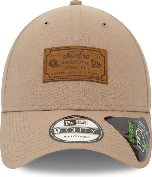 Actual product image New Era 9Forty Adjustable Cap Heritage Brand Patch Ash Brown