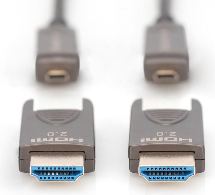 Actual product image Digitus 4K - HDMI® AOC Hybrid Fibre Optic Cable with Detachable Connector (30 m, HDMI)